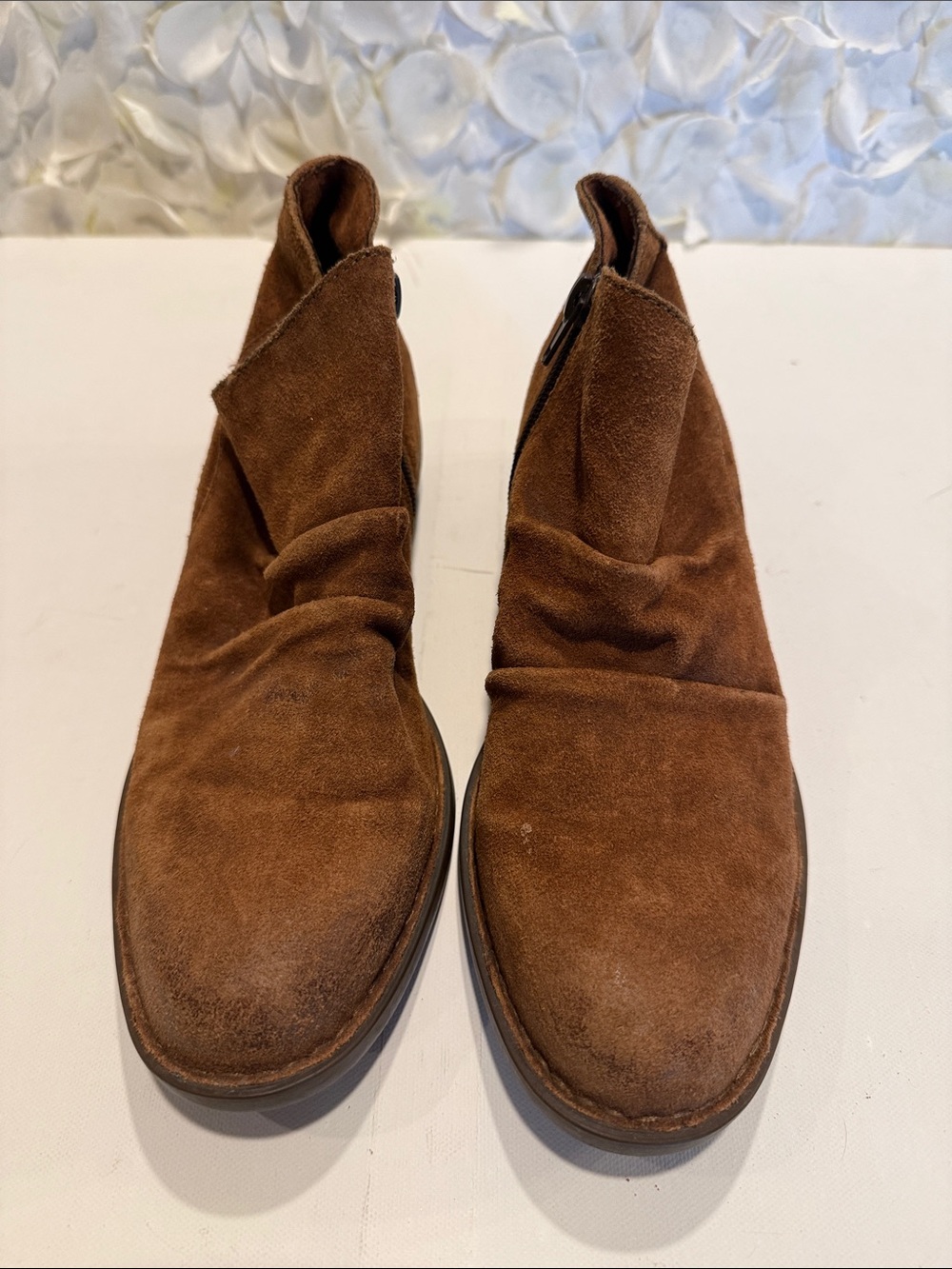 Born Brown Suede Fold-Over Chukka Boots